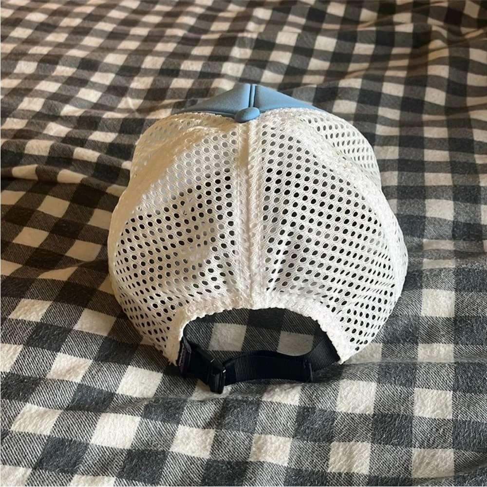 Patagonia Light Blue Front with Purple Bill Foam Trucker Hat - Picture 2 of 2